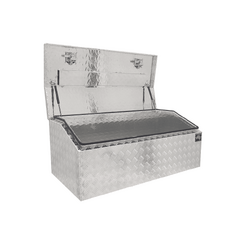 1200 x 600 x 500mm Aluminium Checker Top Chest Opening Ute Tool box 4 Your Truck Ute Trailer Toolbox &amp; Canopy 1265