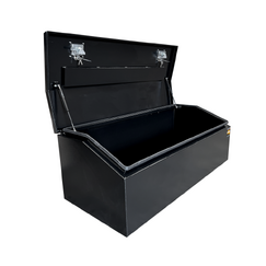 1400 x 600 x 500mm Black Flat Aluminium Top Chest Opening Ute Tool box 4 Your Truck Ute Trailer Toolbox &amp; Canopy 1465-B