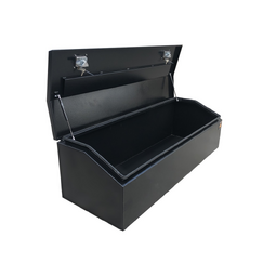 1700 x 600 x 500mm Black Flat Aluminium Top Chest Opening Ute Tool box 4 Your Truck Ute Trailer Toolbox &amp; Canopy 1765-B