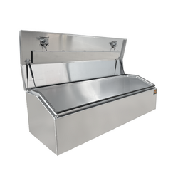 1700 x 600 x 500mm Raw Flat Aluminium Top Chest Opening Ute Tool box 4 Your Truck Ute Trailer Toolbox &amp; Canopy 1765-FP