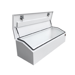 1700 x 600 x 500mm White Flat Aluminium Top Chest Opening Ute Tool box 4 Your Truck Ute Trailer Toolbox &amp; Canopy 1765-W