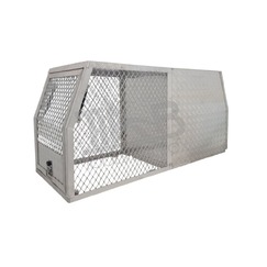 1770 x 700 x 820mm Aluminium Checker Ute Tool Box Truck Trailer Full Dog Box Cage Mesh Part Canopy Toolbox 1778-HDB