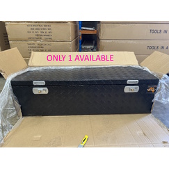 1220 x 400 x 350mm Black Checker Aluminium Top Opening Ute Tool box 4 Your Truck Ute Trailer Toolbox & Canopy 1243-B-CP