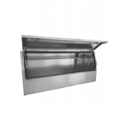 1700 x 600 x 820mm Aluminium Checker 3/4 Half Side Opening Ute Tool Box Truck Trailer Toolbox Shelving 1768HD
