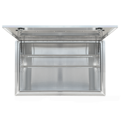 1900 x 600 x 1200mm Raw Flat Aluminium Full Side Opening Truck Tool Box HIGH Side Trailer Toolbox Shelving 1961-FP