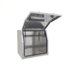900 x 600 x 820mm Aluminium Checker Full Side Opening Ute Tool Box Truck Trailer Toolbox Shelving 968FD
