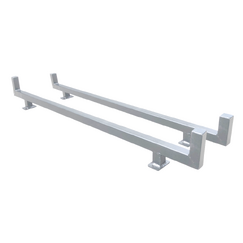 Ute Truck Toolbox Canopy Raw Aluminium Boltable Ladder Rack Set LDR-FP