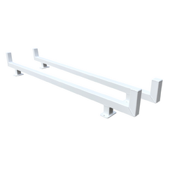 Ute Truck Toolbox Canopy White Aluminium Boltable Ladder Rack Set LDR-W