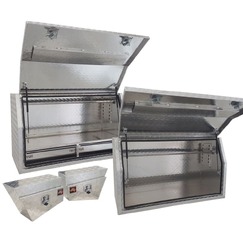 Aluminium 1.4m 4 Box Full Side Opening & 2 Drawer Package with Alarms