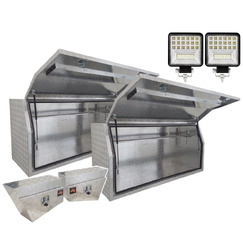 Aluminium 1.7m 4 Box Full Lid with Under Body Set Package 