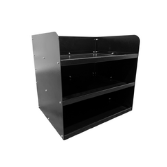 580 x 450 x 550mm Aluminium Black 3 Tier Shelf Unit Black SBUNIT