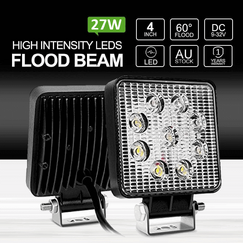 27W LED Work Light FLOOD Bar 12V 24V Car Ute Boat Toolbox Camping Light