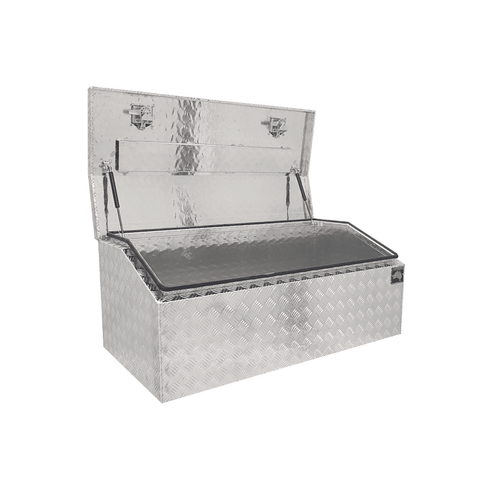1200 x 600 x 500mm Aluminium Checker Top Chest Opening Ute Tool box 4 Your Truck Ute Trailer Toolbox & Canopy 1265