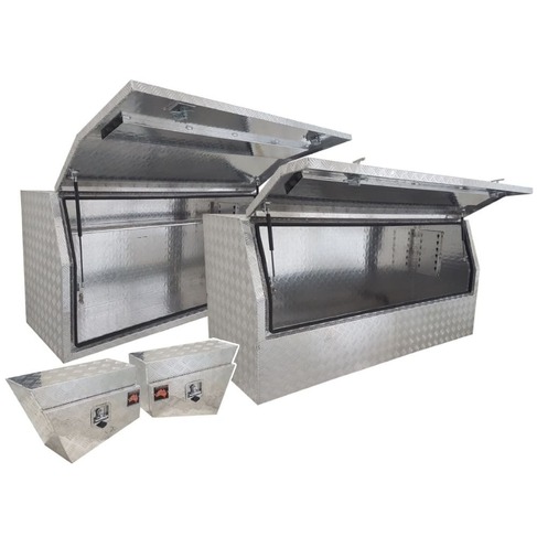 Aluminium 1.7m 4 Box Full and Half Lid with Under Body Set Package